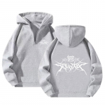 Uus veerandlukuga pusa meestele ja naistele, vabaaja Stray Kids Atz tr&uuml;kiga lukuga kapuutsiga pusa XXL