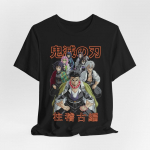 Anime-teemaline unisex T-s&auml;rk, l&uuml;hikeste varrukatega, topid - Demon Slayeri tegelaskujundus, vabaajar&otilde;ivad, kingitus 4XL