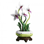 Lillekimp Plumi&otilde;is Kr&uuml;santeem Bambus Potitaim Mudel Kodu Kaunistus Ehitusklotsid Klotsid Laste M&auml;nguasjad nobox