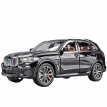 1/24 BMW X5 Sulamist Autopilt Die-cast Auto Heli Tuli Autohuviliste Kollektsioon Laste S&uuml;nnip&auml;evakingitus Metallist Poiste M&auml;nguasjad Moodsad Kaunistused must