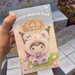 Sanrio Nukutegelased Rebane Saar Pimekarp Cinnamoroll Vin&uuml;&uuml;l Pl&uuml;&uuml;s Ripatsid &Uuml;llatuskarp My Melody Anime Nukud Salakott M&auml;nguasi Random 1PCS gray