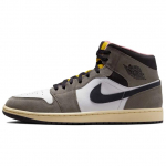 Jordan Air Jordan 1 Libisemisvastased Kulumiskindlad Keskmise k&otilde;rgusega Vintage Korvpallijalatsid Unisex Hall Jordan HQ2011-100 44 hall v&auml;rv
