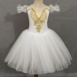 T&uuml;drukute ballettkleit Pikk klassikaline punane t&uuml;llkleit Ballettikleit V&auml;ike luik Laste tantsuetendus Giselle kost&uuml;&uuml;mid 160 valge