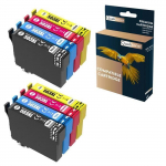 Cartouche pour EPSON 503XXL 503 XXL Piments Compatible Multipack x 8 - QUALITONER Expression Home XP-5200, Expression Home XP-5205