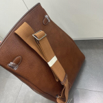 2025 Uus Unisex Pealmine Kiht Lehma Nahast Rinnakott &Otilde;lakott Ehtsast Nahast Seljakott Lukuga Riputatava Kaunistusega 26x10x36CM+silver buckle