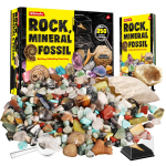 XXTOYS Mineraalsete v&auml;&auml;riskivide, loodusliku maagi, loodusliku kivi, mineraalide, geoloogia teaduse komplekt Laste kingitus 250-osaline isend, m&auml;nguasjad, fossiilid, geoodid, fossiilid ja