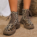 mood Naiste paks tallaga leopard poolsaapad Mood k&uuml;lgmised t&otilde;mblukuga pitsid Platvorm papud Naine s&uuml;gistalvised libisemiskindlad v&otilde;itlussaapad 35 leopard
