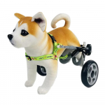 Puuetega inimestele m&otilde;eldud lemmikloomakoera ratastool tagaj&auml;semete tugevdaja alumiiniumsulamist k&auml;ru kullakarvaline kullakarva tagajalgade abi harjutuste tugijalgajalutaja XXXS