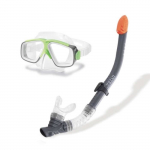 Masque et Tuba de plong&eacute;e - INTEX - SURF RIDER - Vert et noir - Mixte - Sports nautiques must