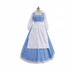 Belle sinine kost&uuml;&uuml;m naistele, Kaunitar ja koletis kleit, T&auml;iskasvanute cosplay riietus S sinine
