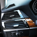 Auto stiil Keskjuhtimispesa sisemus Nuppude paneel Dekoratsioon Kaaned Kleebised Sisustus BMW X5 X6 E70 E71 Autole D Model