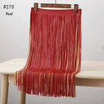 Meetee 55/70cm &Uuml;lipikk Nahast Tutt &Auml;&auml;riskleit Jakk Kaunistus Pits&auml;&auml;ris &Auml;&auml;ristus Tuttide DIY R&otilde;ivaste &Otilde;mblus K&auml;sit&ouml;&ouml; Tarvik 64X55cm-1Pc punane