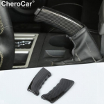 for 2007-2012 Dodge Nitro Console Hand Brake Handle Decoration Trim Carbon Fiber