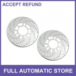 2 pcs Universal Aluminum Alloy Auto auto Wheel Disc Brake Cover Plate
