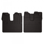 Dywaniki samochodowe gumowe do: MAN TGX I ciężarowy, szeroka kabina (2007-2019) - czarne, dopasowane