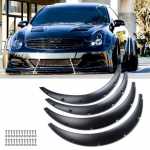 4x 32 35 Poritiibade Laiendid Rattakaarid Laiendatud Kere Porikaitse Infiniti G35 G37 Coupe Sedaanile matt must v&auml;rv