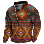 Meeste V-kaelusega kampsun, 3D digitaalse printimise aluskrae, 6 nupuga vintage krae XXL