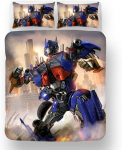Animatsioon T-Transformers Tr&uuml;kitud Voodipesukomplekt 2/3 tk Lastekingitus Tekikott Noortele Lastele T&uuml;drukutele Poistele Kingitus &Uuml;he-/Kahekohaline/Kuninganna 100x135cm-2pcs