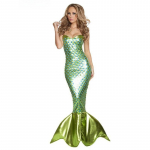 Aldult Merineitsi printsess Cosplay Kleidid T&uuml;drukutele Seksikad Rinnakatted Halloweeni Uudsed Kost&uuml;&uuml;mid Karnevalipeo Lavaetendus Naiste riietus XXL