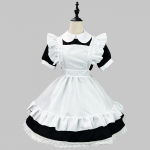 Euroopa Kood Heleda Nahatooniga T&uuml;druk Cos Kost&uuml;&uuml;m Alice Lolita Neiu Kost&uuml;&uuml;m Cos Rollim&auml;ng Lolita S