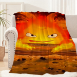 Anime Calcifer H-Howls'i Liikuv Loss Tekk Pl&uuml;&uuml;s Uinak Diivanivaip Toa jaoks Soe Kontor Magamistuba S&uuml;nnip&auml;ev Kodu Reisimine Laste Kingitused 30x40in