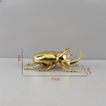 Metallist K&auml;sit&ouml;&ouml; Kunstlik Loomakuju H&otilde;bedane Putukas Kiil &Uuml;kssarvikuk&auml;rblane Figuurid Kodu Kaunistamise Tarvikud