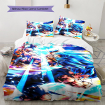 Dragon Ball Super Muster Voodipesu, Tekikomplekt Tekikate Padjap&uuml;&uuml;r Kodu S&uuml;nnip&auml;evakingitus (1 * tekikott + 2 * padjap&uuml;&uuml;ri, ilma s&uuml;damikuta) 135x200cm