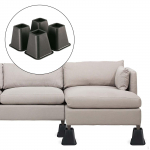 Bed Furniture Riser 6 inch Heavy Duty in Heights 6'' Anti Scratch Sofa Chair Leg Lifts 4 pieces