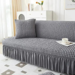 Seater Seersucker Diivani Kate K&otilde;rgelt Veniv Diivani Kate Paks Nurga Diivani Kaitsja Elastne Nurga Diivani Katted 1tk S/M/L S 120-150cm gray