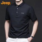 JEEP meeste jahutav l&uuml;hikeste varrukatega polo T-s&auml;rk XL must