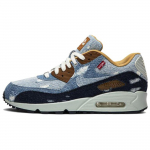 Nike Air Max 90 Abrasion Resistant Low top Running Shoes Men's Blue 708279-988 42