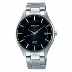 SEIKO SELECTION Titaanist P&auml;ikeseenergial t&ouml;&ouml;tav K&auml;ekell Safiirklaas SBPX103 Must Meeste