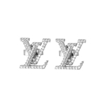 Louis Vuitton Ikooniline Lv Logo Dekoratiivsed Metallk&otilde;rvar&otilde;ngad Naiste K&otilde;rvar&otilde;ngad H&otilde;bedased M00608 Box+Shopping Bag