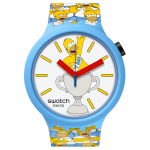 SWATCH Meeste 47mm Valge Kell SB05Z100 SB05Z100 White Dial