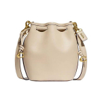 Coach Camila 17 &uuml;hev&auml;rviline hobuse ja vankri logoga rinnahoidja, pingutusn&ouml;&ouml;riga sulgur, naiste &auml;mbrikott elevandiluu v&auml;rvi CJ835-B4IY Basic Set (Bag+Dust Bag)