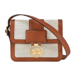 Longchamp Box-Trot 18 Magnetklapiga L&otilde;uendist &Otilde;la-Crossbody Kott V&auml;ikesed Naiste Kotid Pruun Valge 10174HBX504 Brown & White