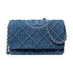 Tory Burch Fleming magnetilise klapiga teksariidest ja Napa nahast &otilde;lakott-rahakott Naiste rahakott Sinine 158819-426 Basic Set (Bag+Dust Bag)