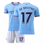 2022-23 Man City kodus&auml;rk #17 De Bruyne #9 Haaland #47 Foden #7 Sterling Jalgpallis&auml;rgid 16