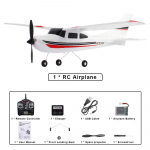 Uus 2,4G F949 professionaalne LCD-versioon RC &otilde;hus&otilde;iduki 3 kanaliga fikseeritud tiivaga &otilde;hus&otilde;iduki v&auml;lidroon RTF koos g&uuml;roskoobi ja &ouml;&ouml;kingiga valge