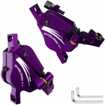 DYISLAND XT7 MTB Line Pulling Hydraulic Disc Brake Electric bike Line Pulling Oil Pressure Calipers Mountain bike brake XT-7-Purple