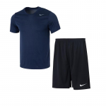 Nike meeste jooksu- ja treeningu l&uuml;hikeste varrukatega T-s&auml;rk ja l&uuml;hikeste p&uuml;kste komplekt 2XL