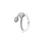 Pandora Elegantne &Otilde;&otilde;nes 925 H&otilde;bedast S&otilde;rmus Naiste s&otilde;rmused 191031CZ 50 gray