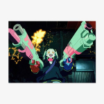 Cyberpunk Edgerunners Anime Seinava Pol&uuml;ester Seinale Riputatav Cyberpunk Esteetiline Kaunistus Magamistuppa M&auml;ngutuppa &Uuml;hiselamusse 150x100cm(60x40in)