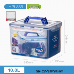 Lock & Lock HPL886 mikrolaineahjus kasutatav PP ristk&uuml;likukujuline toidun&otilde;u