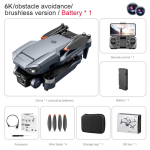 2026 K818 Max Droon 8K 5 Kaamerat Lennupildistamine HD Kaamera Professionaalne Harjadeta Mootor 360&deg; Takistuste V&auml;ltimine Kokkupandav 5G WIFI Neljarootoriga RC UAV 4K+1 battery