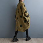 &Uuml;lem&otilde;&otilde;duline t&auml;piline trenchcoat naistele Vintage S&uuml;gis Lahtine Naiste &Uuml;ler&otilde;ivad Vabaaja Trenchcoatid Moodne Naiste Pikk Jakk-Mantel one size armee roheline v&auml;rv