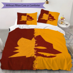 A.S. Roma Mustriga Voodipesu Tekikott Padjap&uuml;&uuml;r Kodu Kaunistus S&uuml;nnip&auml;evakingitus (1 * tekikott + 2 * padjap&uuml;&uuml;ri ilma s&uuml;damikuta)02 135x200cm