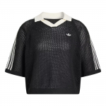 Adidas Originals Kudumisheegeldatud Kolme Triibuga L&otilde;tv V-kaelusega L&uuml;hikeste Varrukatega Polo S&auml;rk Naiste topid KC6491 XS