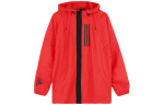 Adidas Jakid Meeste Ere Roosa Punane Fluorestseeruv Kapuutsiga M&otilde;&otilde;dukas Muu DZ0051 L red