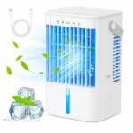 Mini konditsioneer Lauaventilaator Vaikne veejahuti 1200 ml LED